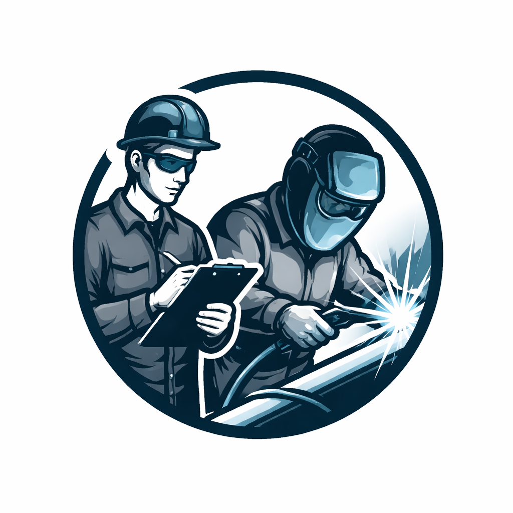 Övervakar svets prov 